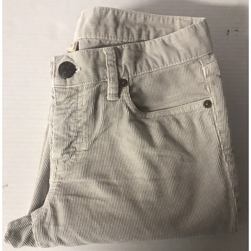 J.Crew Corduroy Pants Mens 29x30 Tan Beige Fine Wale Straight Leg Trousers